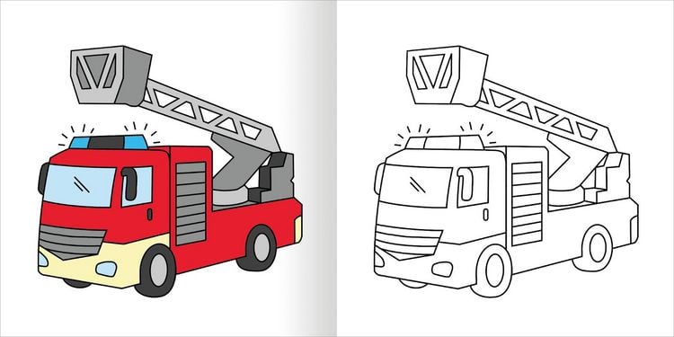 Produktbild: Mein erstes dickes Malbuch ab 2 &ndash; Polizei & Feuerwehr