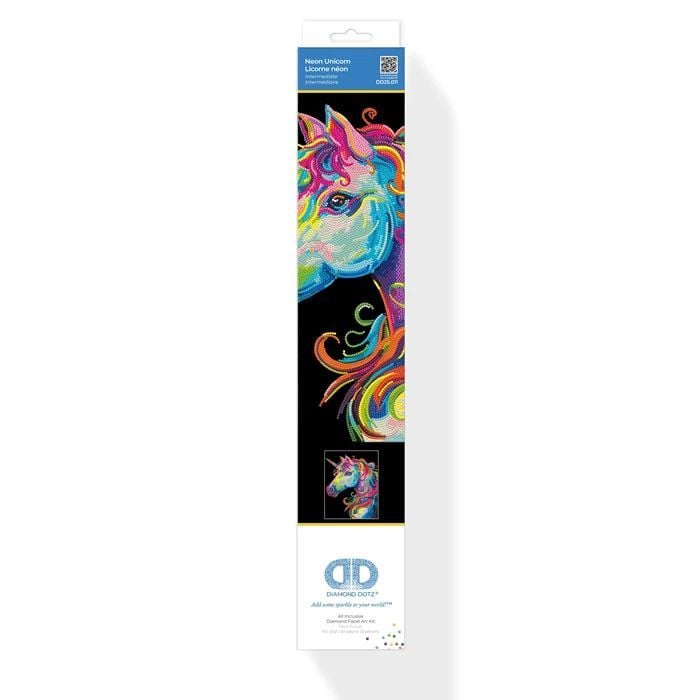 Produktbild: DIAMOND DOTZ - Diamond Painting Neon Einhorn