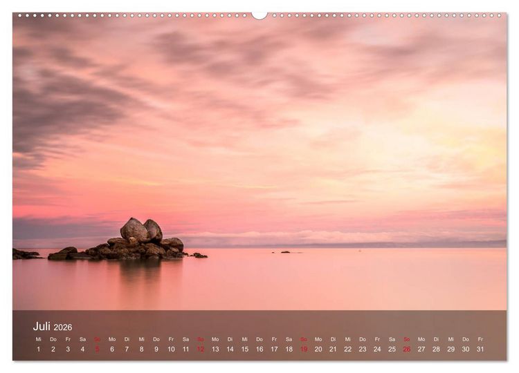 Produktbild: Neuseeland - Traumhafte Landschaften am anderen Ende der Welt (hochwertiger Premium Wandkalender 2026 DIN A2 quer), Kunstdruck in Hochglanz