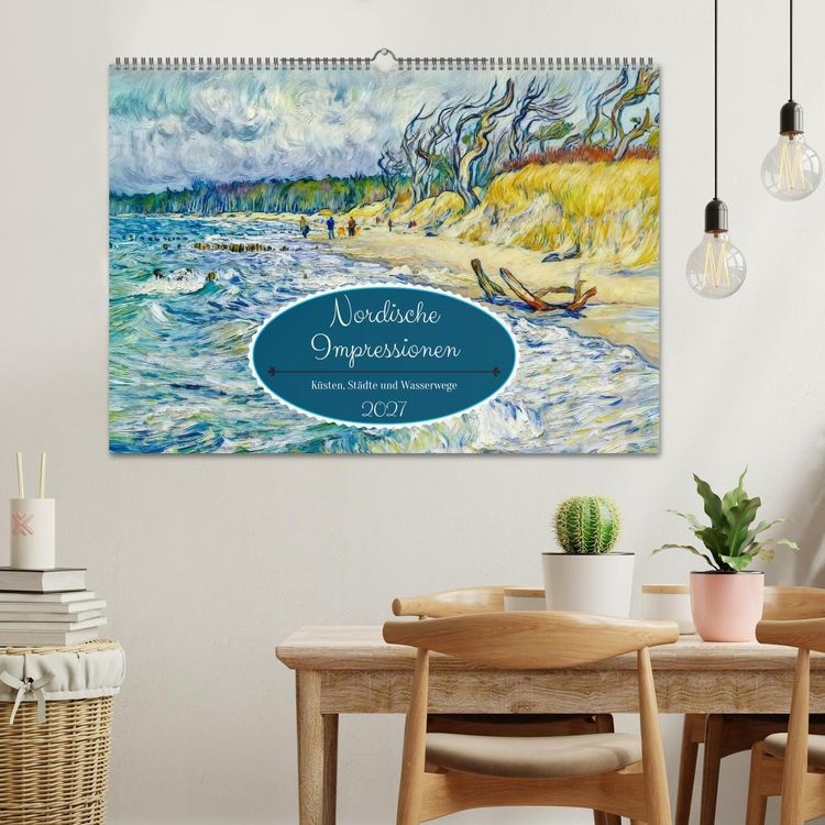 Produktbild: Nordische Impressionen - K&uuml;sten, St&auml;dte und Wasserwege (Wandkalender 2027 DIN A2 quer), CALVENDO Monatskalender