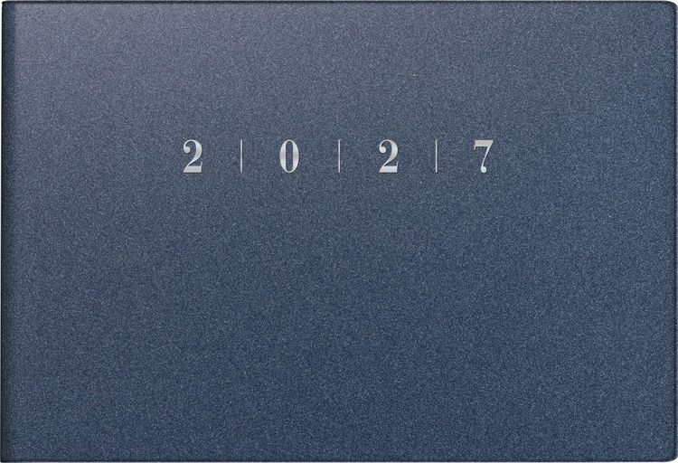 Produktbild: rido/id&eacute; 7017563307 Taschenkalender Mod. Septimus 2027 A6 quer, Kunststoff, blau