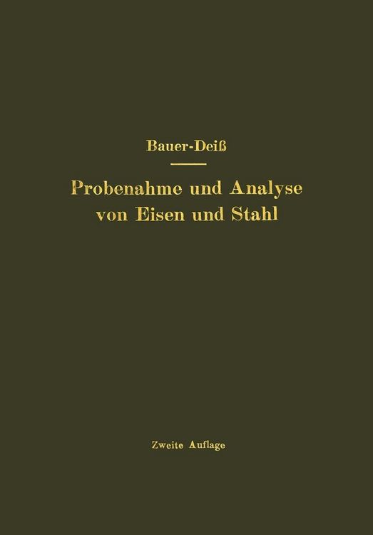 Produktbild: Probenahme und Analyse von Eisen und Stahl