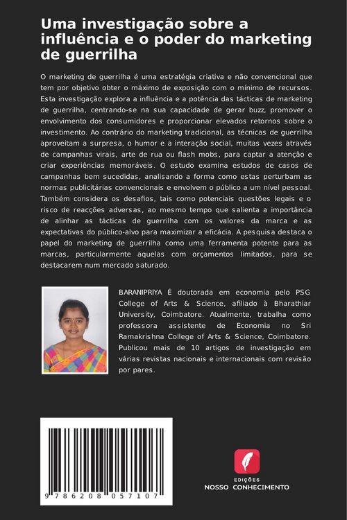 Produktbild: Uma investiga&ccedil;&atilde;o sobre a influ&ecirc;ncia e o poder do marketing de guerrilha