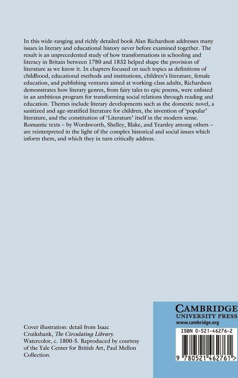 Produktbild: Literature, Education, and Romanticism