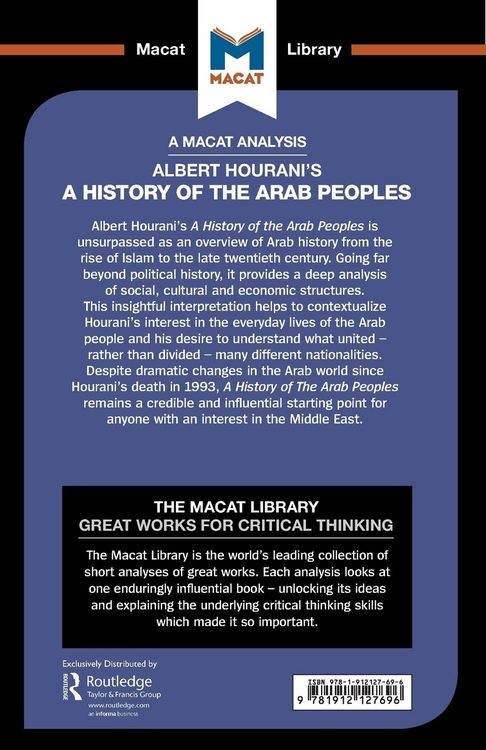 Produktbild: An Analysis of Albert Hourani's A History of the Arab Peoples