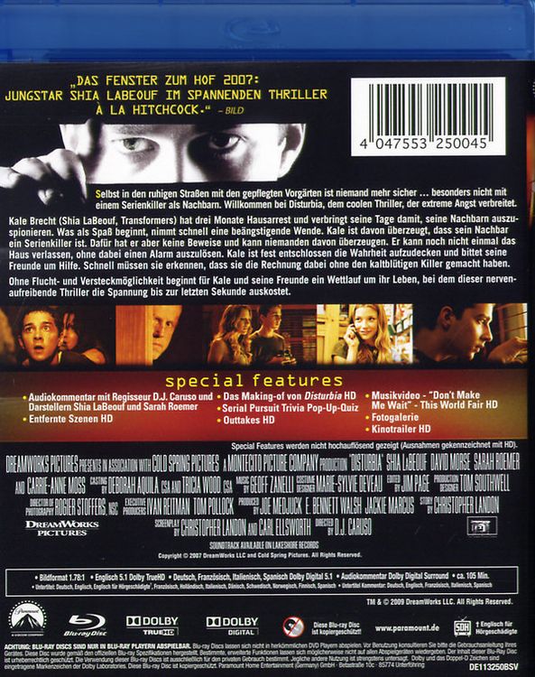 Produktbild: Disturbia