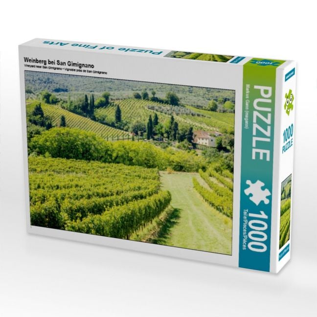 Produktbild: CALVENDO Puzzle Weinberg bei San Gimignano | 1000 Teile Lege-Gr&ouml;&szlig;e 64x48cm Foto-Puzzle f&uuml;r gl&uuml;ckliche Stunden
