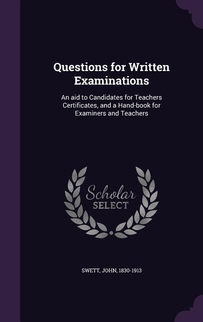 Produktbild: Questions for Written Examinations
