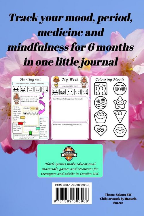 Produktbild: My Mood Journal, Sakura BW (6 Months)