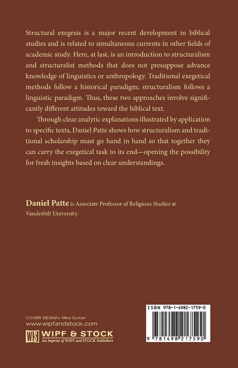 Produktbild: What is Structural Exegesis?