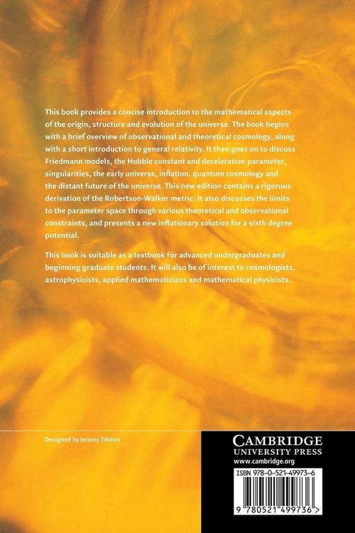 Produktbild: An Introduction to Mathematical Cosmology