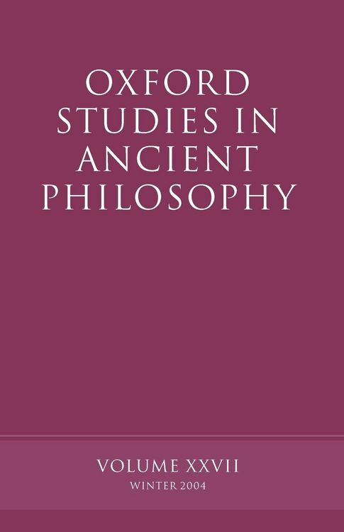 Produktbild: Oxford Studies in Ancient Philosophy