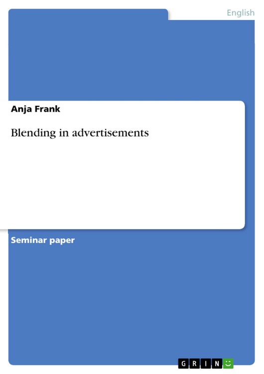 Produktbild: Blending in advertisements