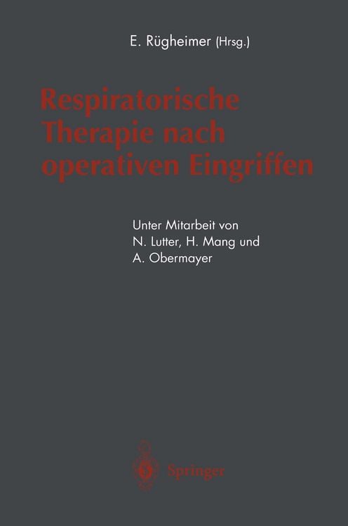 Produktbild: Respiratorische Therapie nach operativen Eingriffen