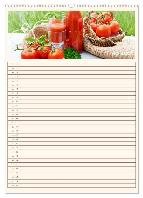 Produktbild: Guten Appetit (Wandkalender 2026 DIN A2 hoch), CALVENDO Monatskalender