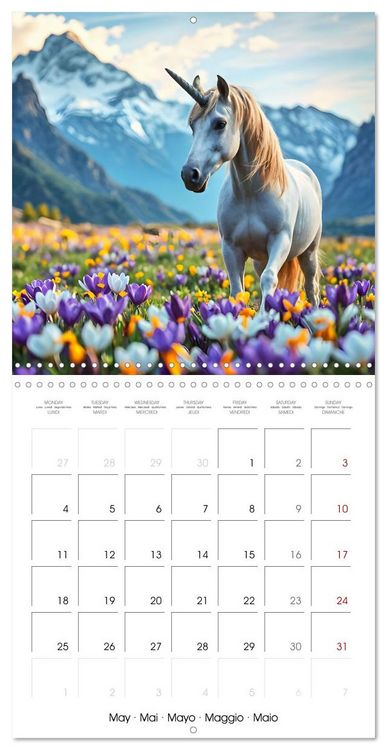 Produktbild: Fairytale Land of AI Unicorns (Wall Calendar 2026 12 &times; 12 Inch) CALVENDO 12 Month Wall Calendar