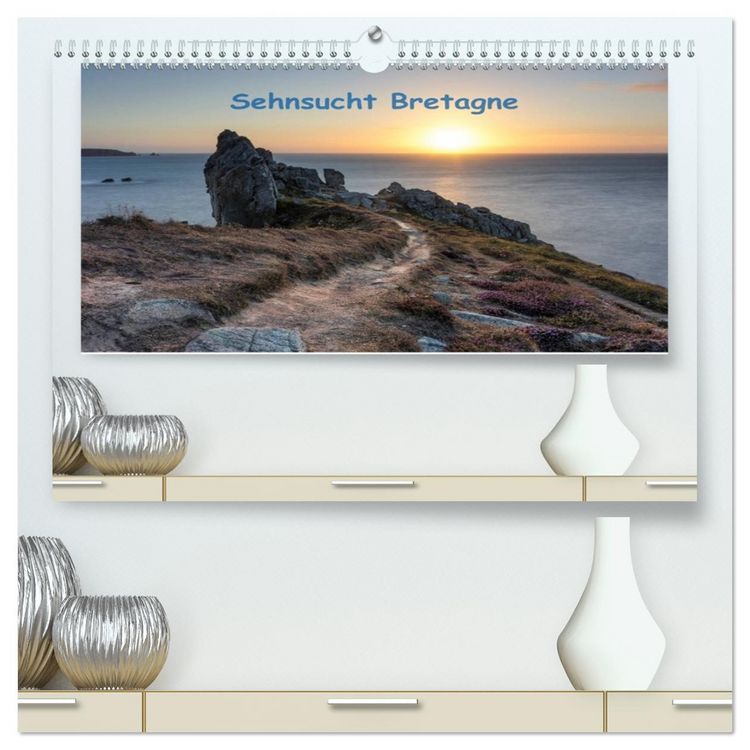 Produktbild: Sehnsucht Bretagne (hochwertiger Premium Wandkalender 2026 DIN A2 quer), Kunstdruck in Hochglanz