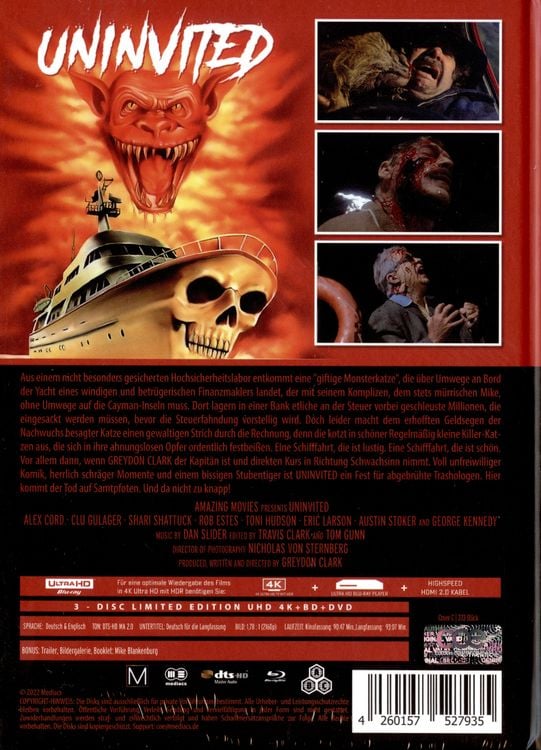 Produktbild: Uninvited - Mediabook - Cover C - Limited Edition (4K Ultra HD) (+ Blu-ray) (+ DVD)