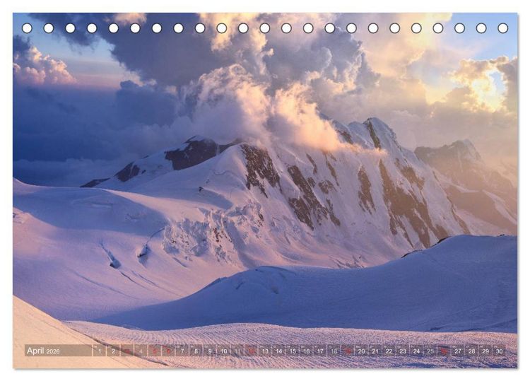 Produktbild: Monte Rosa (Tischkalender 2026 DIN A5 quer), CALVENDO Monatskalender
