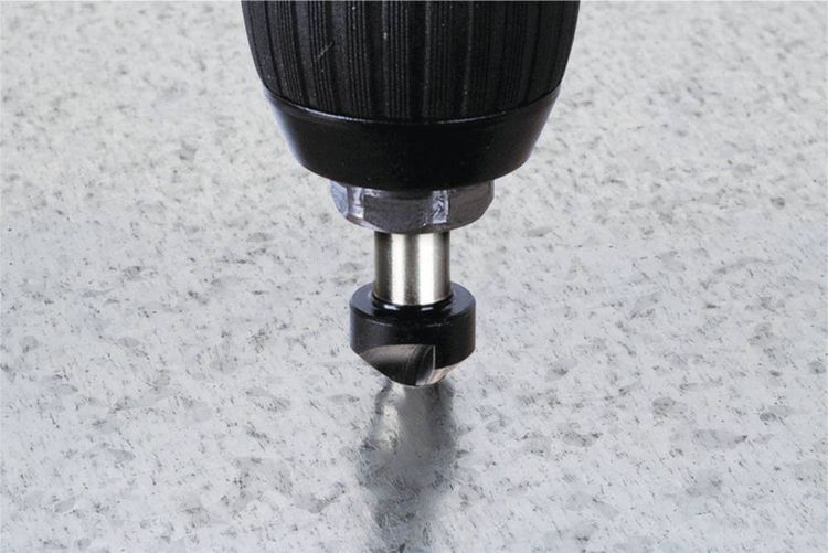 Produktbild: Wolfcraft 2580000 Kegelsenker 12mm HSS 1/4\" (6.3 mm) 1St.