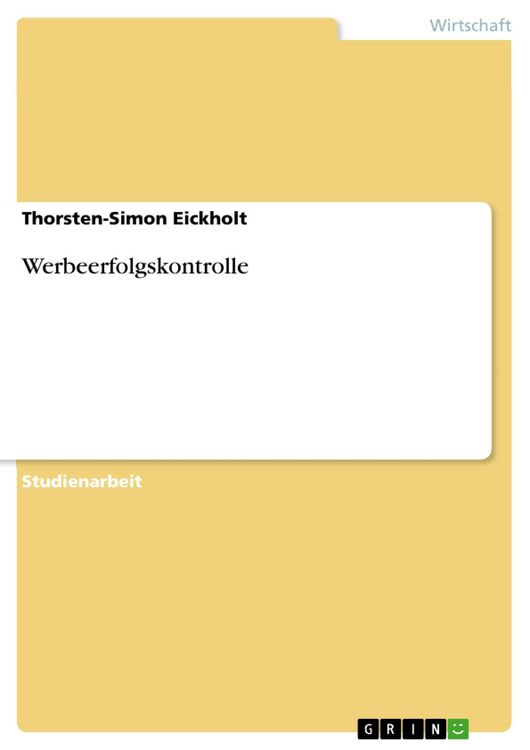 Produktbild: Werbeerfolgskontrolle