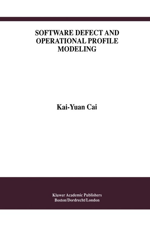 Produktbild: Software Defect and Operational Profile Modeling