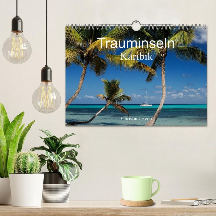 Produktbild: Trauminseln Karibik Christian Heeb (Wandkalender 2026 DIN A4 quer), CALVENDO Monatskalender