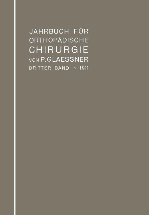 Produktbild: Jahrbuch f&uuml;r orthop&auml;dische Chirurgie