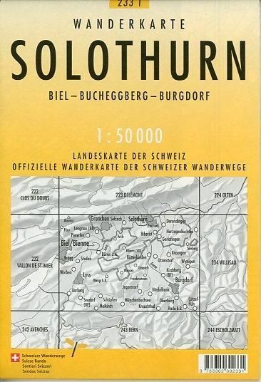 Produktbild: 233T Solothurn Wanderkarte