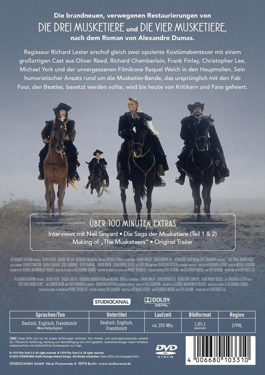 Produktbild: Die Musketiere - Einer f&uuml;r Alle - Alle f&uuml;r einen! [2 DVDs]