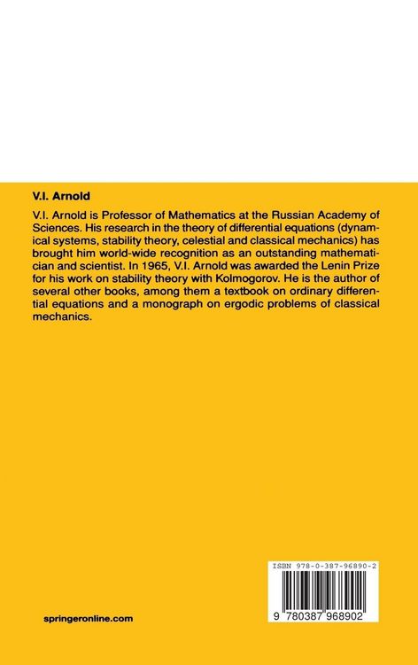 Produktbild: Mathematical Methods of Classical Mechanics
