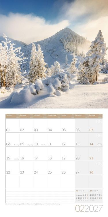 Produktbild: Alpen Kalender 2027 - 30x30 - Art12