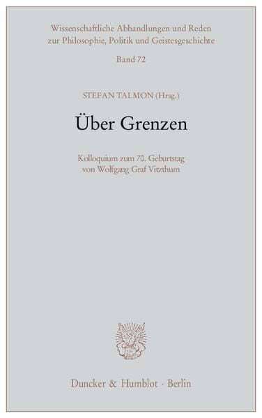 Produktbild: &Uuml;ber Grenzen.