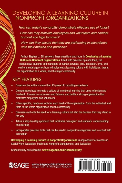 Produktbild: Developing a Learning Culture in Nonprofit Organizations