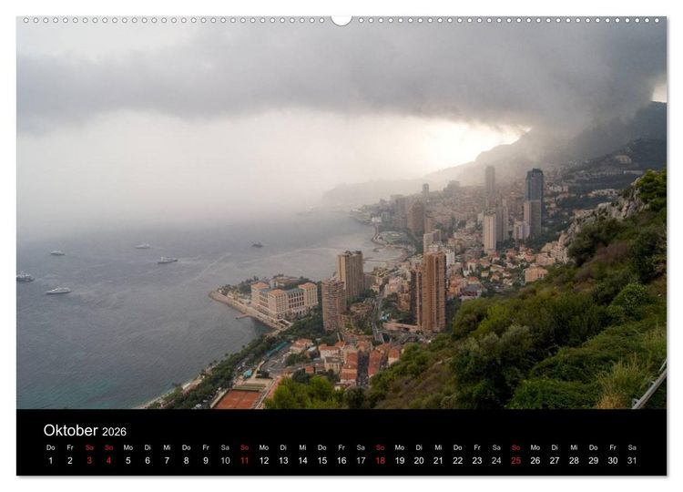 Produktbild: Faszination Monaco (Wandkalender 2026 DIN A2 quer), CALVENDO Monatskalender