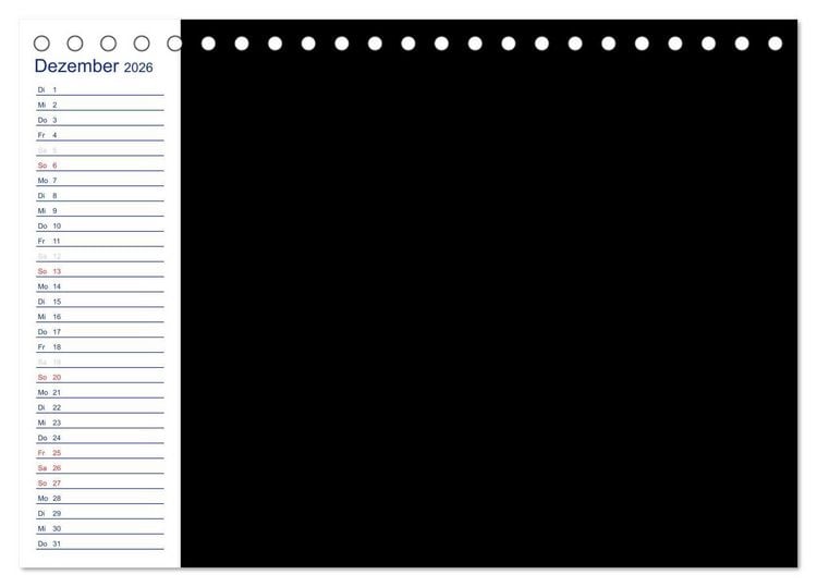 Produktbild: Farbiger Bastelkalender (Tischkalender 2026 DIN A5 quer), CALVENDO Monatskalender