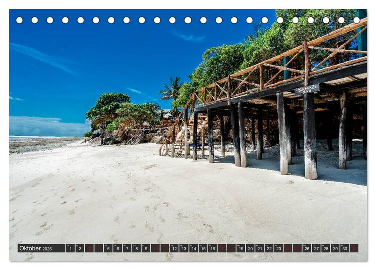 Produktbild: Inselparadies Sansibar (Tischkalender 2026 DIN A5 quer), CALVENDO Monatskalender