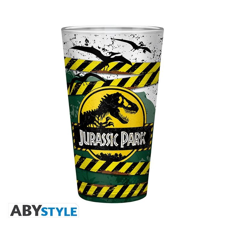 Produktbild: JURASSIC PARK - Large Glass - -Danger High Voltage -