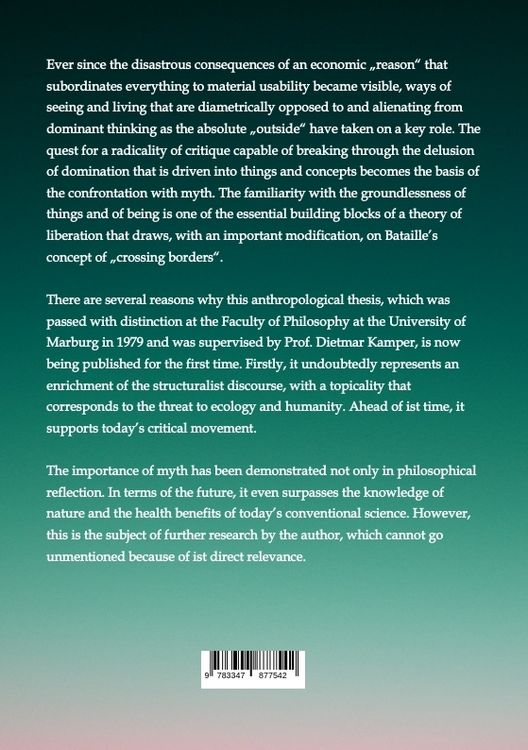 Produktbild: The Importance of Myth for a New Human Science