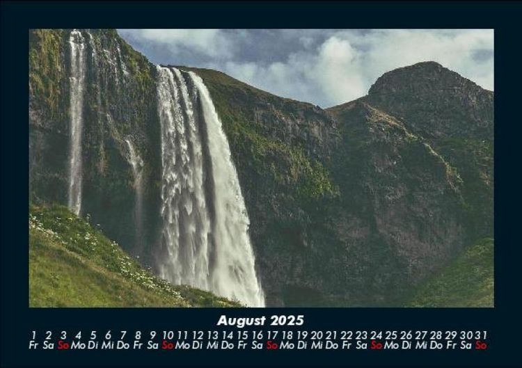 Produktbild: Wasserf&auml;lle 2025 Fotokalender DIN A5