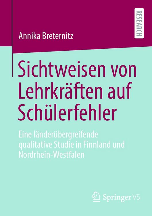 Produktbild: Sichtweisen von Lehrkr&auml;ften auf Sch&uuml;lerfehler