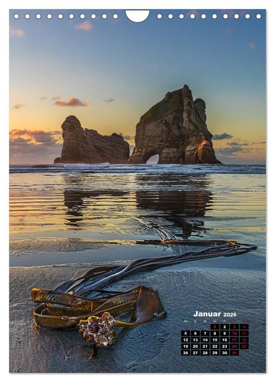 Produktbild: Neuseeland, Inseln der Tr&auml;ume (Wandkalender 2026 DIN A4 hoch), CALVENDO Monatskalender