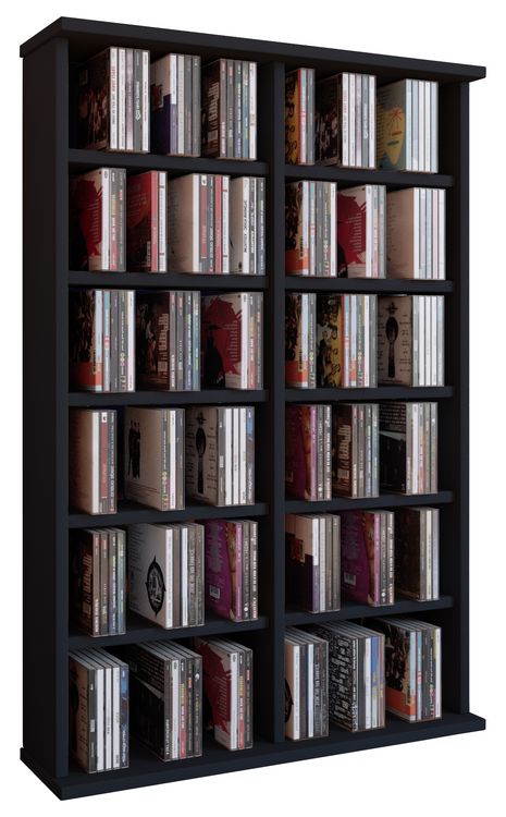Produktbild: Holz CD DVD Stand Regal Schrank St&auml;nder Ronul