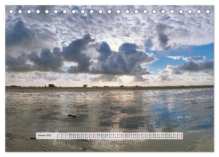 Produktbild: K&uuml;stenzauber Nordfriesland (Tischkalender 2027 DIN A5 quer), CALVENDO Monatskalender