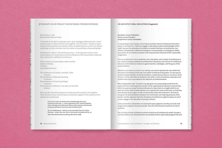 Produktbild: Raimund Abraham: On Architecture