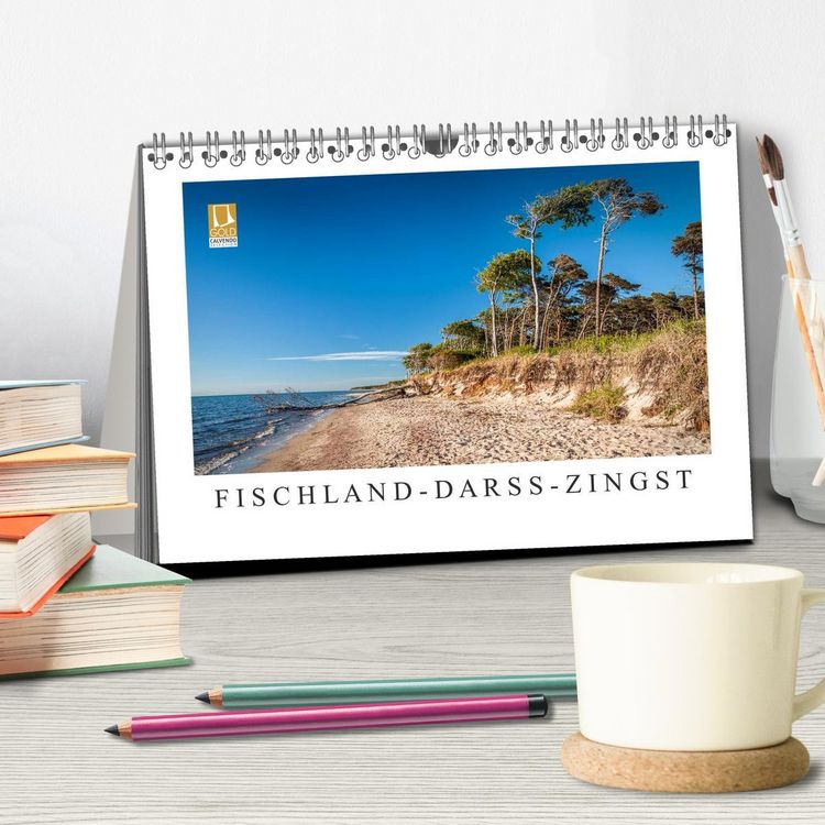 Produktbild: Fischland - Dar&szlig; - Zingst: Zwischen Meer und Bodden (Tischkalender 2026 DIN A5 quer), CALVENDO Monatskalender