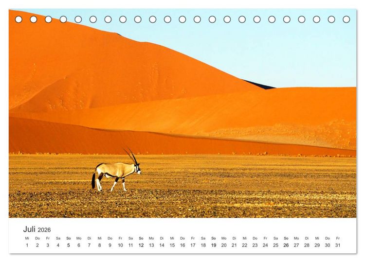 Produktbild: Safari durch Afrika (Tischkalender 2026 DIN A5 quer), CALVENDO Monatskalender