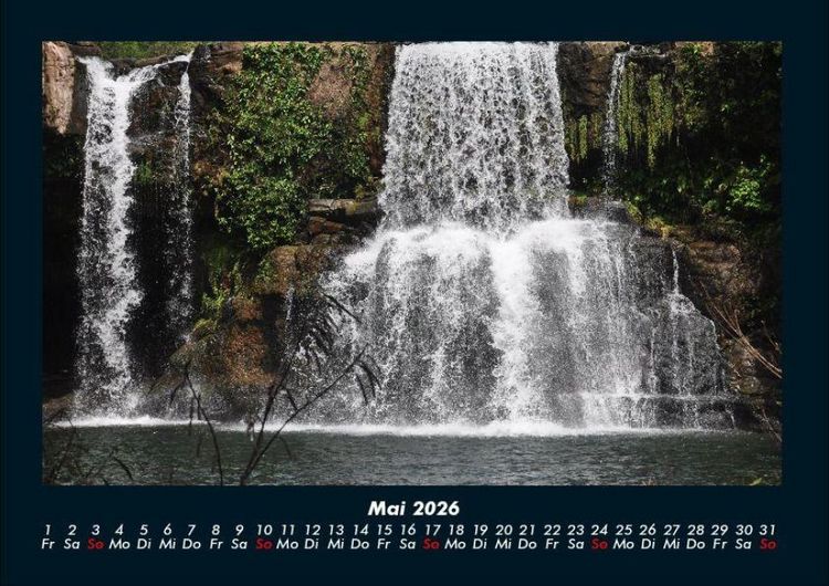 Produktbild: Wasserf&auml;lle 2026 Fotokalender DIN A4