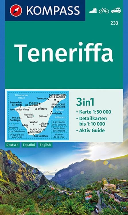 Bild vom Artikel KOMPASS Wanderkarte 233 Teneriffa 1:50.000 vom Autor Kompass-Karten GmbH