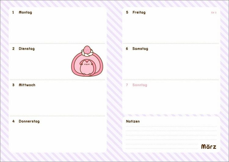 Produktbild: Pusheen 17-Monats-Kalenderbuch A5 2027 - 17 Monate. Von August 2026 bis Dezember 2027